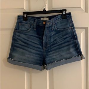 NWT Madewell Perfect Jean Short (High Waisted)